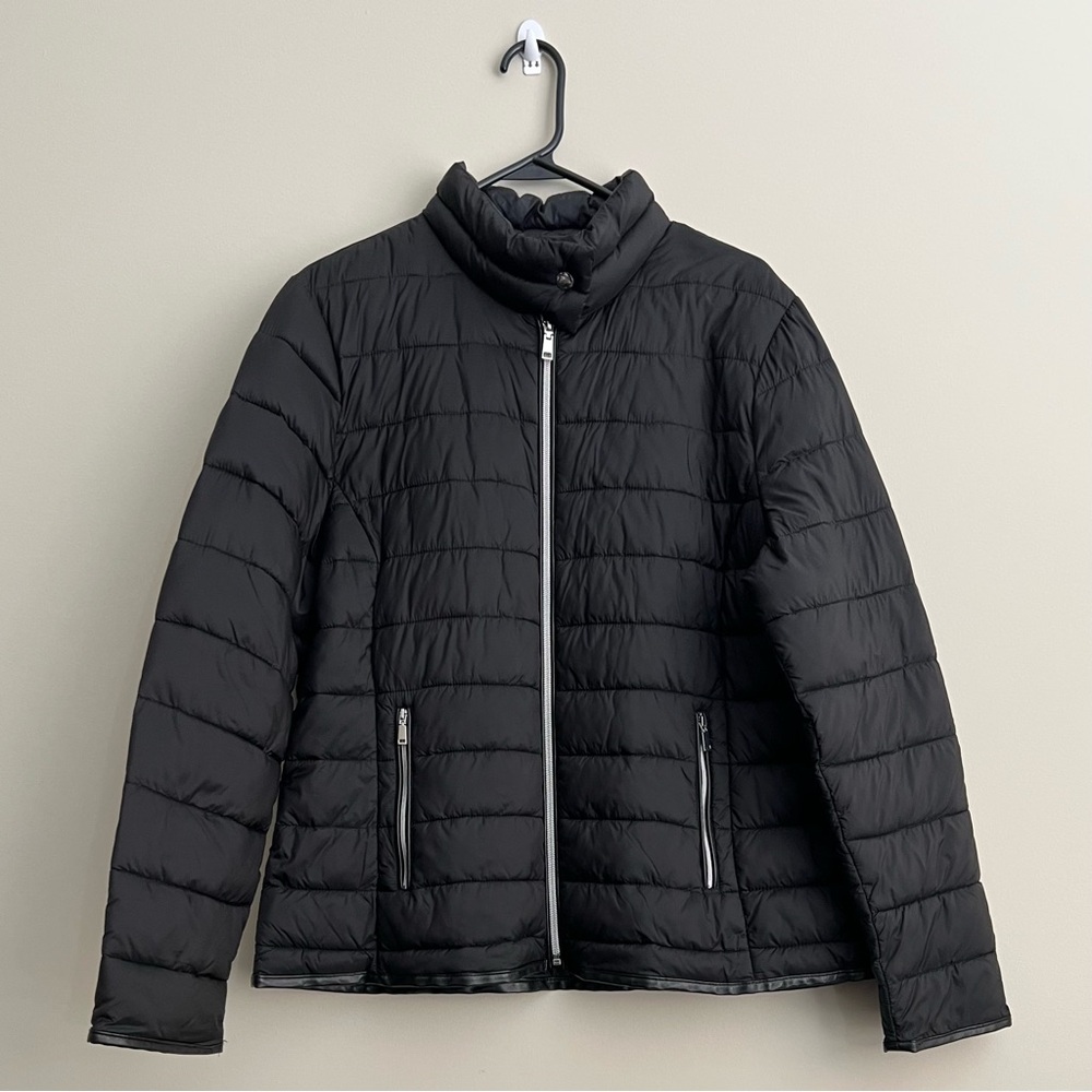 Black Packable Puffer Jacket Women's Sz XL